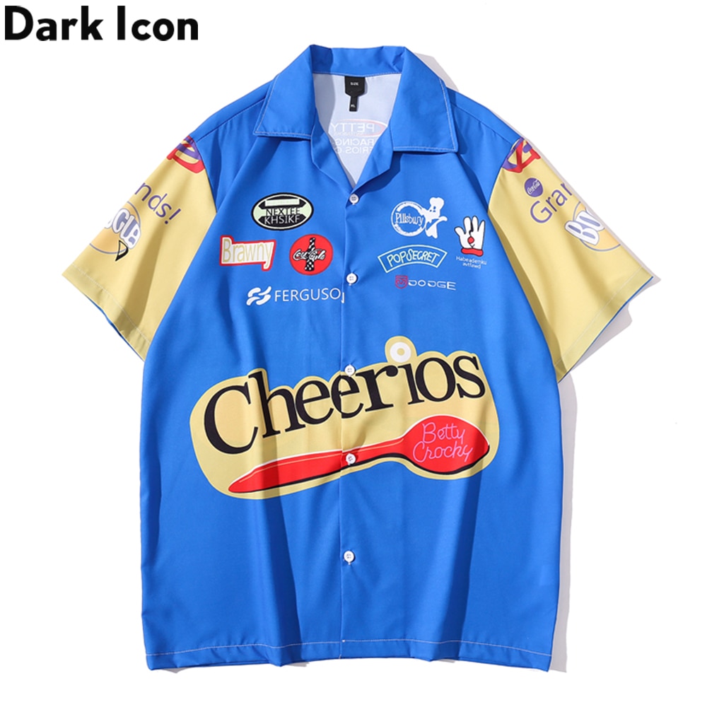 Áo Sơ Mi Nam Tay Ngắn Họa Tiết Vintage Độc Đáo | BigBuy360 - bigbuy360.vn