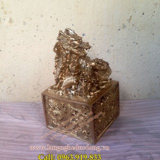 Ấn Cửu Long, Ấn Thăng Quan, Ấn Phong Quan phong thủy, ấn phong thủy bằng đồng, giá bán ấn đồng, giá ấn rồng, bán ấn rồng