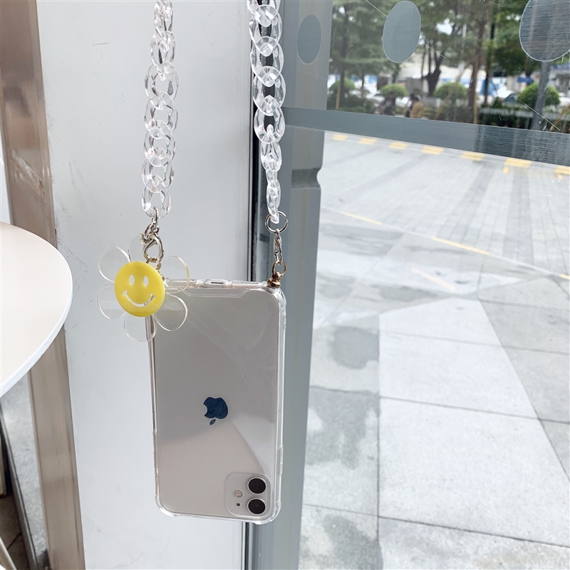 Ốp Điện Thoại Trong Suốt Hình Hoa Hướng Dương Có Dây Đeo Cho Iphone 11pro / Max Apple X / Xs / Xr / Se | BigBuy360 - bigbuy360.vn