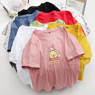 Áo Thun Tay Ngắn Chất Liệu Cotton In Họa Tiết Hoạt Hình Thời Trang Mùa Hè Cho Cặp Đôi