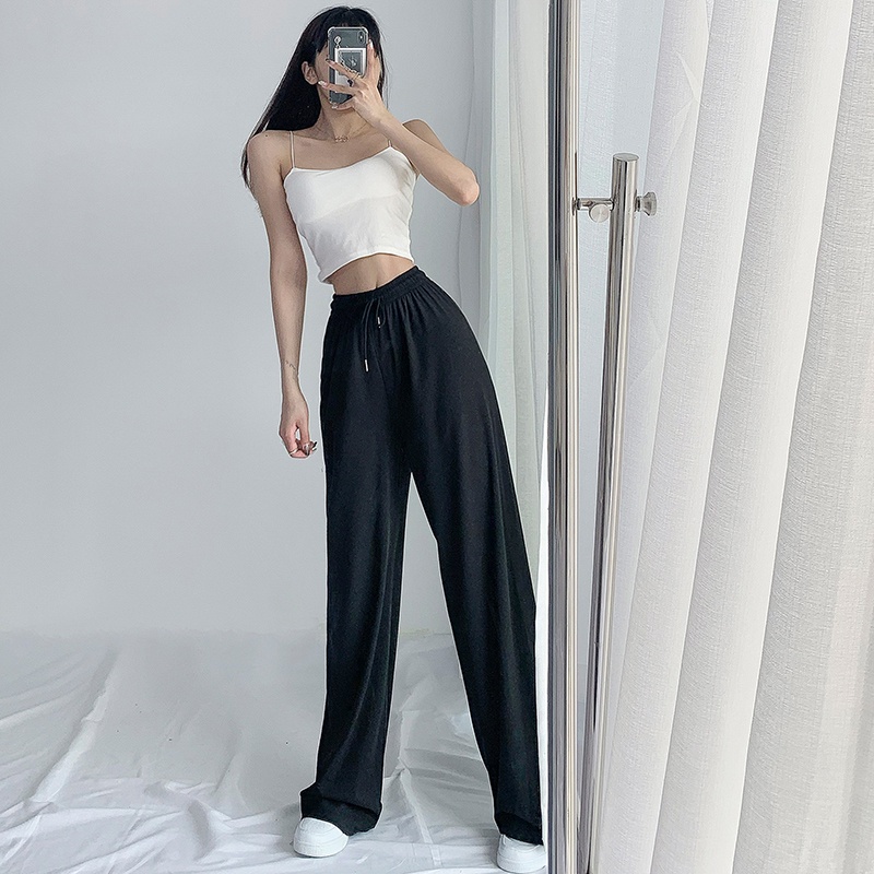 Quần Nữ Thể Thao Ống Suông Chất Thun Tăm Phong Cách Hàn Quốc Thời Trang Sugal QUAN NU 028