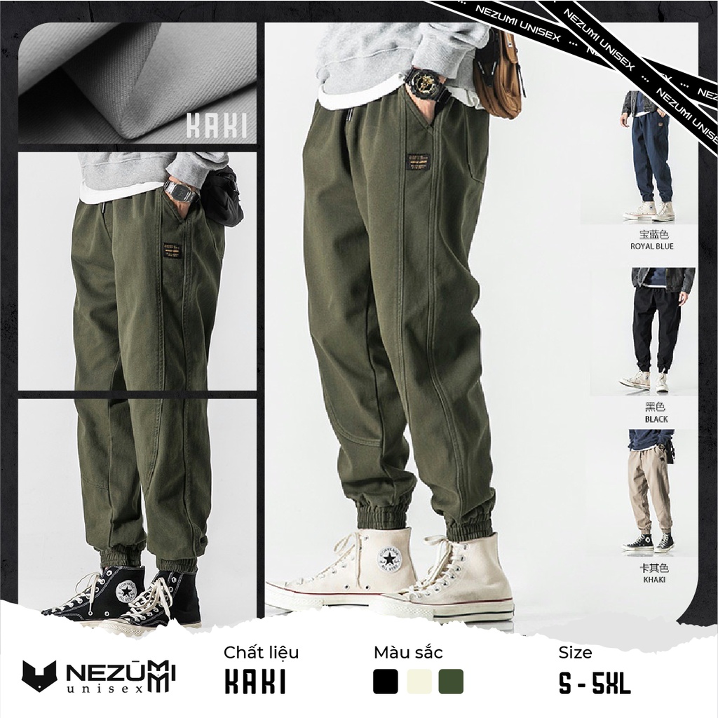 Quần jogger unisex nam nữ boxpant, túi hộp  tập gym, hiphop đường phố