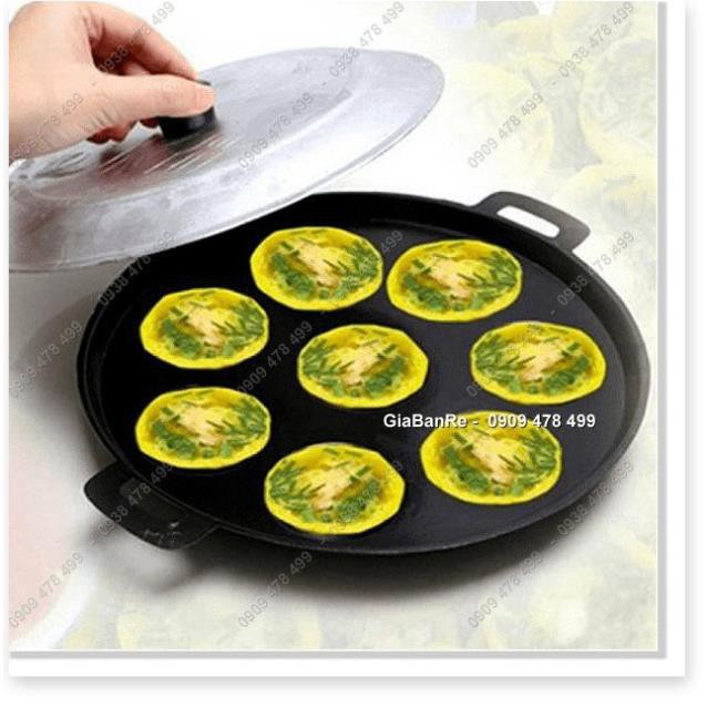 KHUÔN ĐỔ BÁNH KHỌT - BÁNH CĂN 8 LỖ HOẶC 12 LỖ TRÁNG MEN CHỐNG DÍNH -  6233