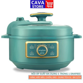 NỒI ÁP SUẤT ĐIỆN ĐA NĂNG SNAPBEE SK-203VN (3.0L) 5 TRONG 1, CÔNG SUẤT 1300W - HÀNG CHÍNH HÃNG, BH 12 THÁNG