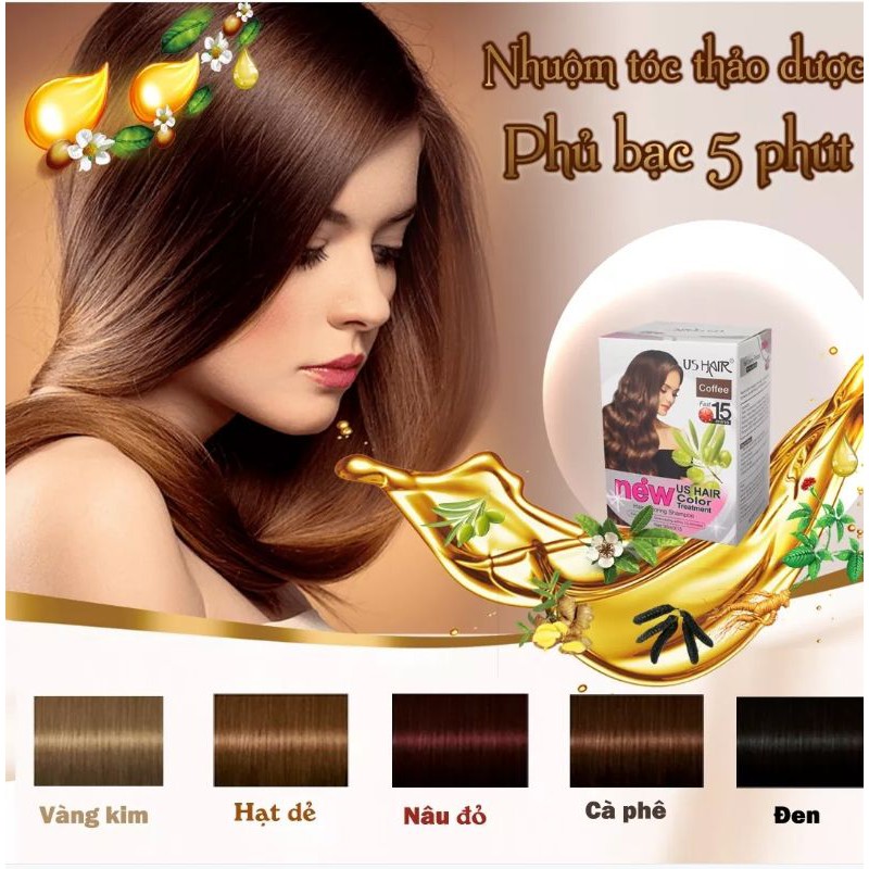 dầu gội thảo dược nhuộm tóc USA US HAIR | BigBuy360 - bigbuy360.vn