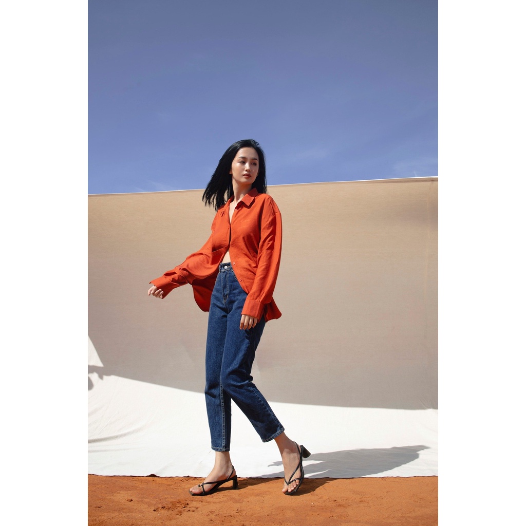 Áo Sơ Mi Cotton Đũi MGCD HASHTAGEM Freesize &lt;65kg