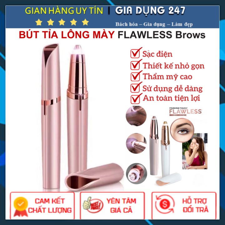 Bút tỉa lông mày tích điện FlawlessBrows, máy tỉa lông mày thẩm mỹ cao cấp