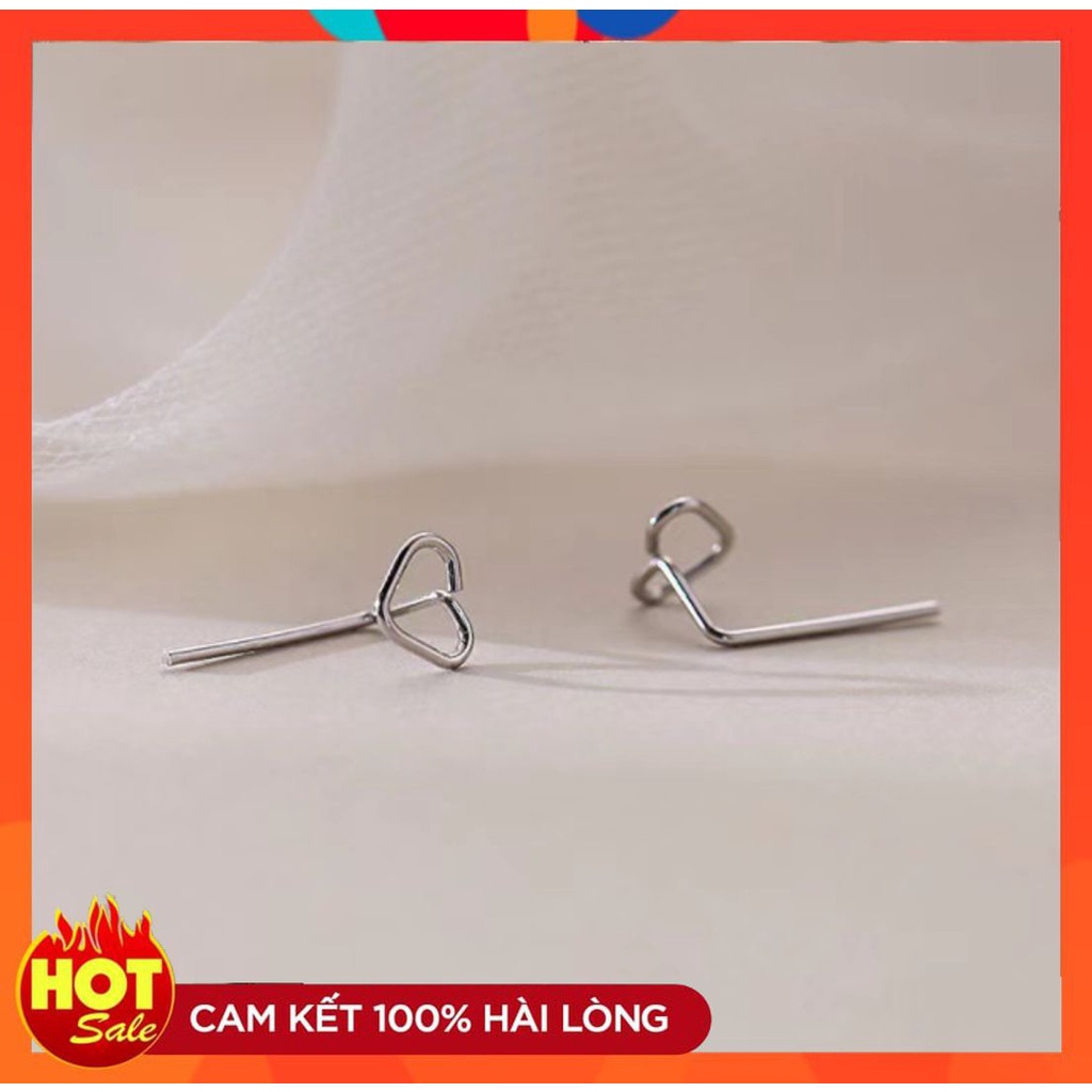 [HOT] BÔNG TAI KHUYÊN TAI MÓC VÀNH TAI KIM LOẠI HÌNH TIM NHỎ XINH THỜI TRANG CÁ TÍNH 221BT024