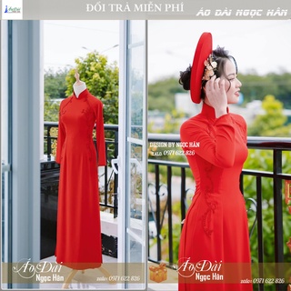 Áo dài cô dâu cưới hỏi ad04