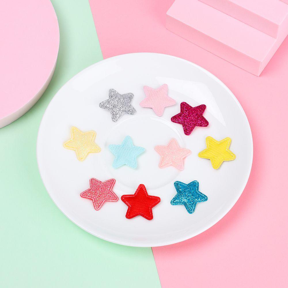 Set 50 Miếng Đệm 28mm Phối Kim Tuyến Làm Kẹp Tóc DIY Cho Bé Gái