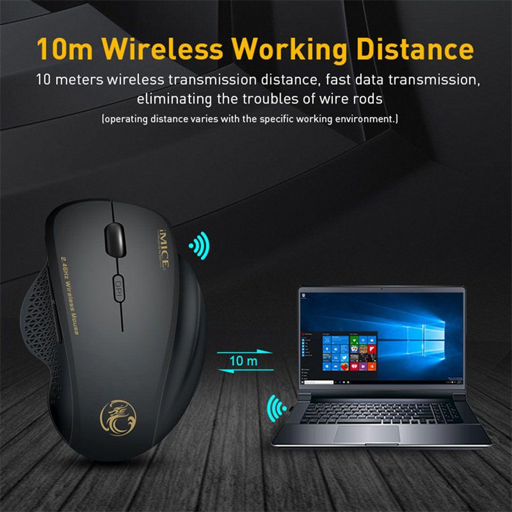 Chuột Quang Gaming TAYLOR1 Không Dây 2.4G 1600 DPI, ĐầU CắM USB Cho MáY TíNh