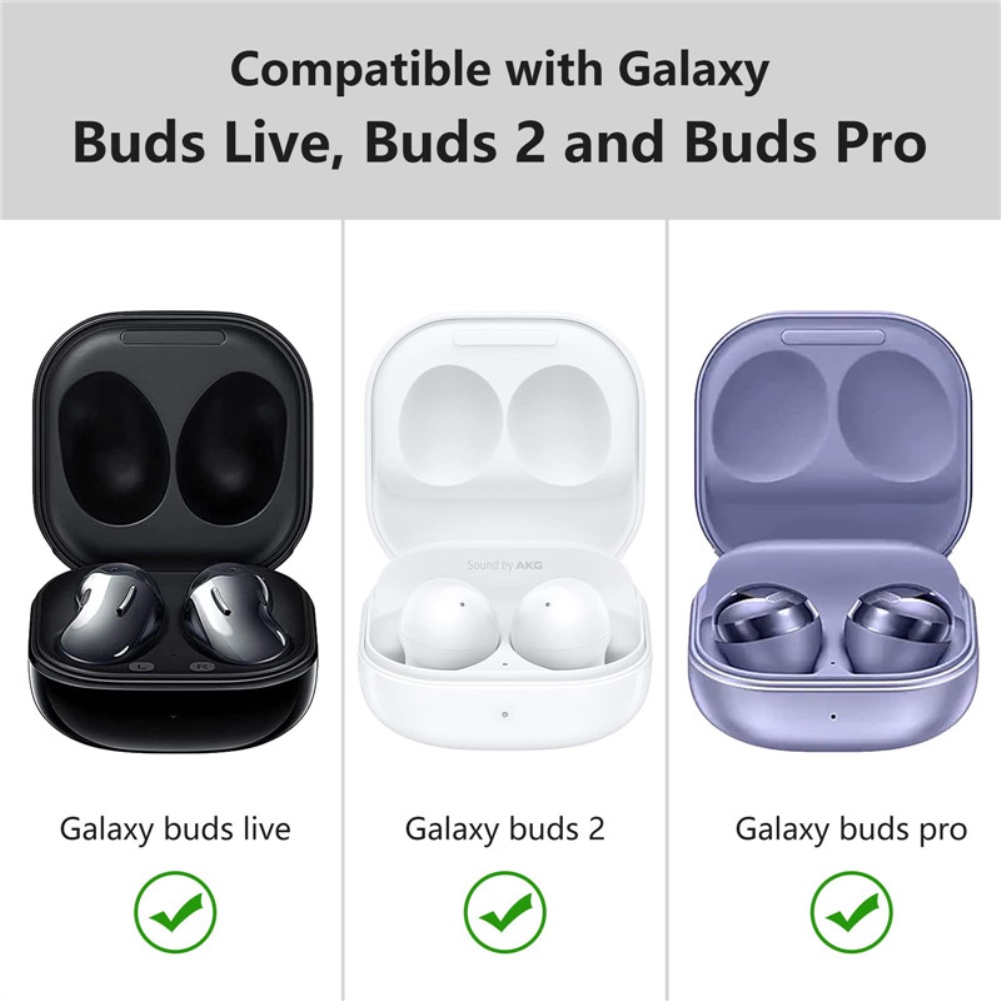 Vỏ bảo vệ hộp sạc có khóa bảo mật thông minh cho tai nghe Bluetooth Samsung Galaxy Buds 2/Live/Pro