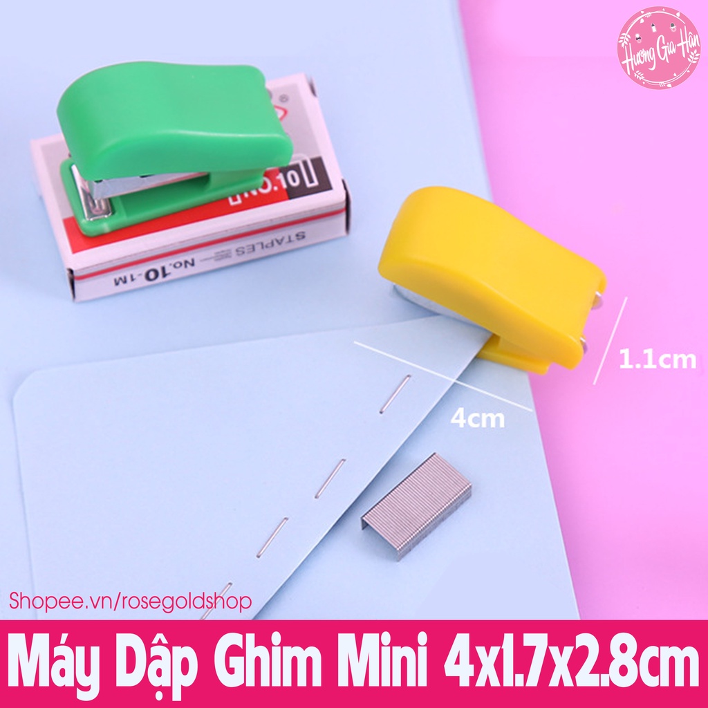 Máy Dập Ghim Mini 4*1,7*2,8cm (Ghim 3-5 Tờ)