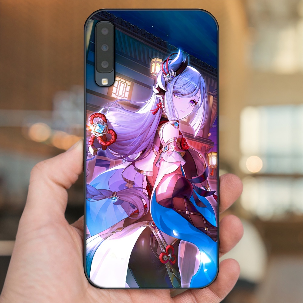 Ốp lưng Samsung A7 2018 viền đen in hình Shenhe Genshin Impact