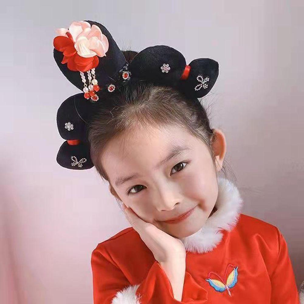 Trâm Cài Tóc Đính Hoa Ngọc Trai Phong Cách Trung Quốc Cổ Điển Cho Bé Gái