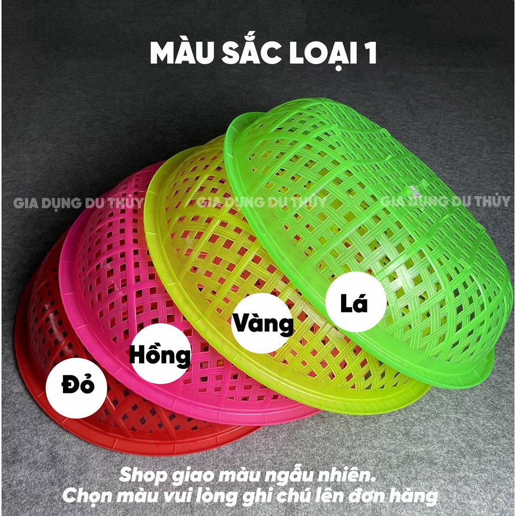 Rổ nhựa cạn đủ size từ 25 cm đến 65 cm phù hợp bày trái cây, phơi khô nhựa PP chính phẩm thương hiệu Tý Liên