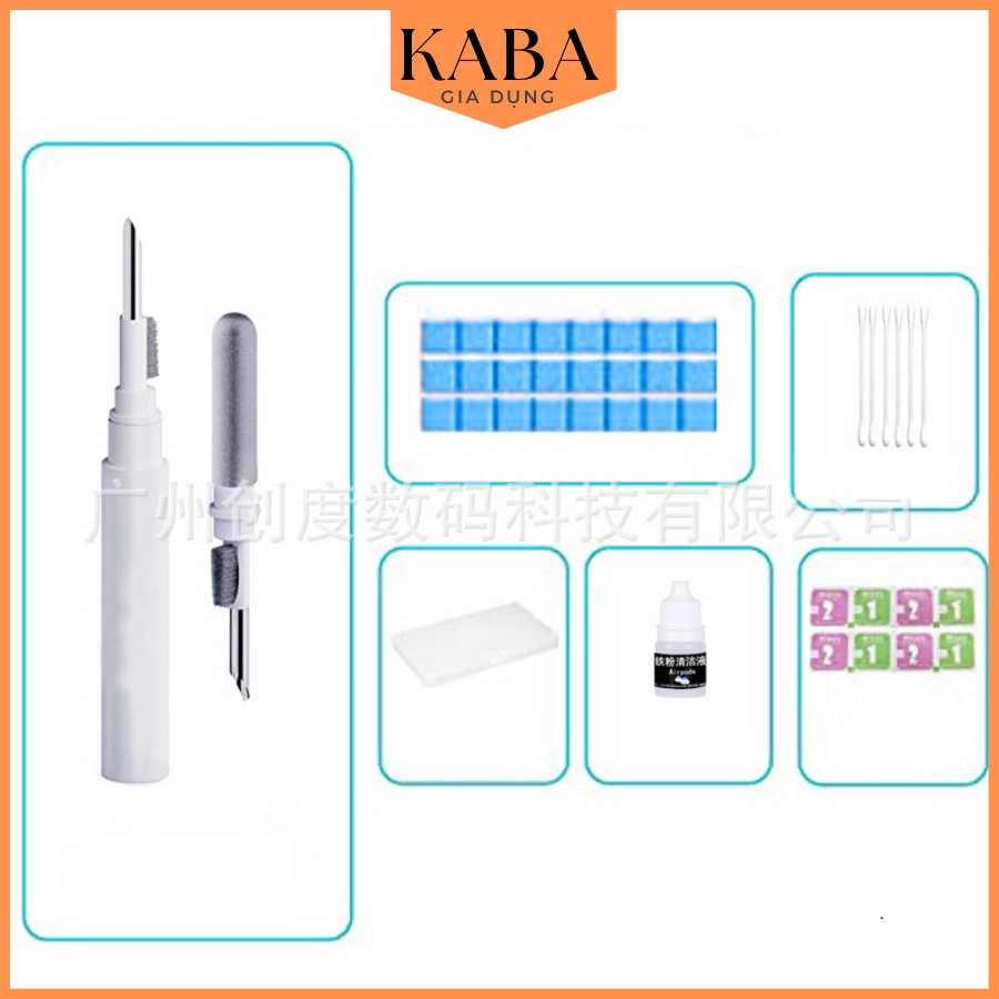 Bộ 6 món vệ sinh tai nghe Bluetooth cho Airpods Pro 1 2 Pro Airpods 1 2 3 Pro KABA