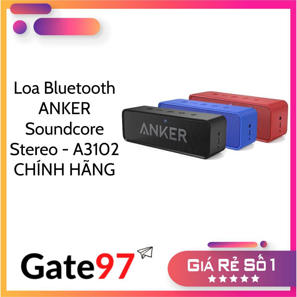 Loa Bluetooth ANKER Soundcore Stereo - A3102 Chính Hãng