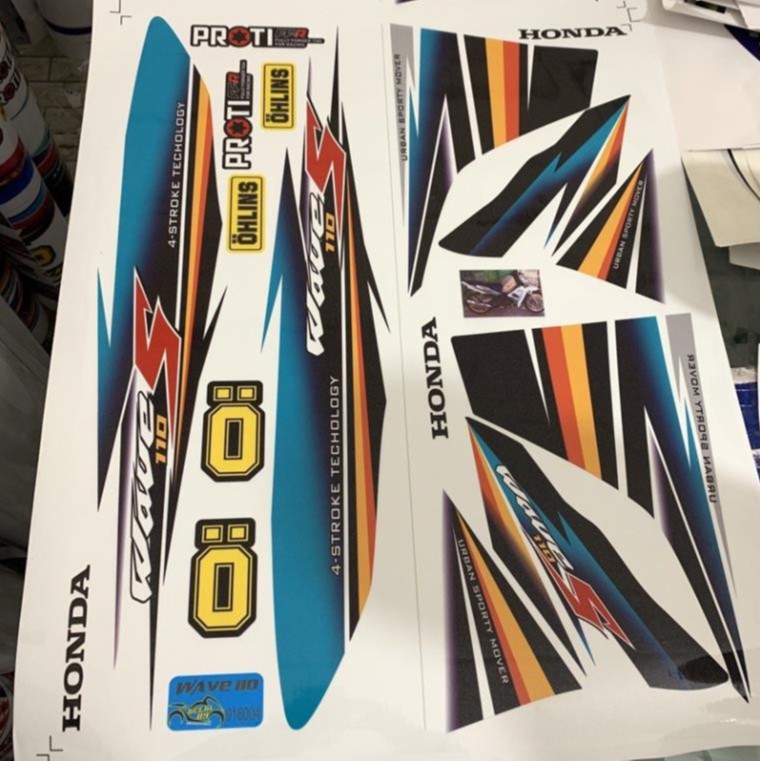 ( Ảnh Thật ) Tem Chế Wave S 110 916004 Cán 3 Lớp Chống Phai