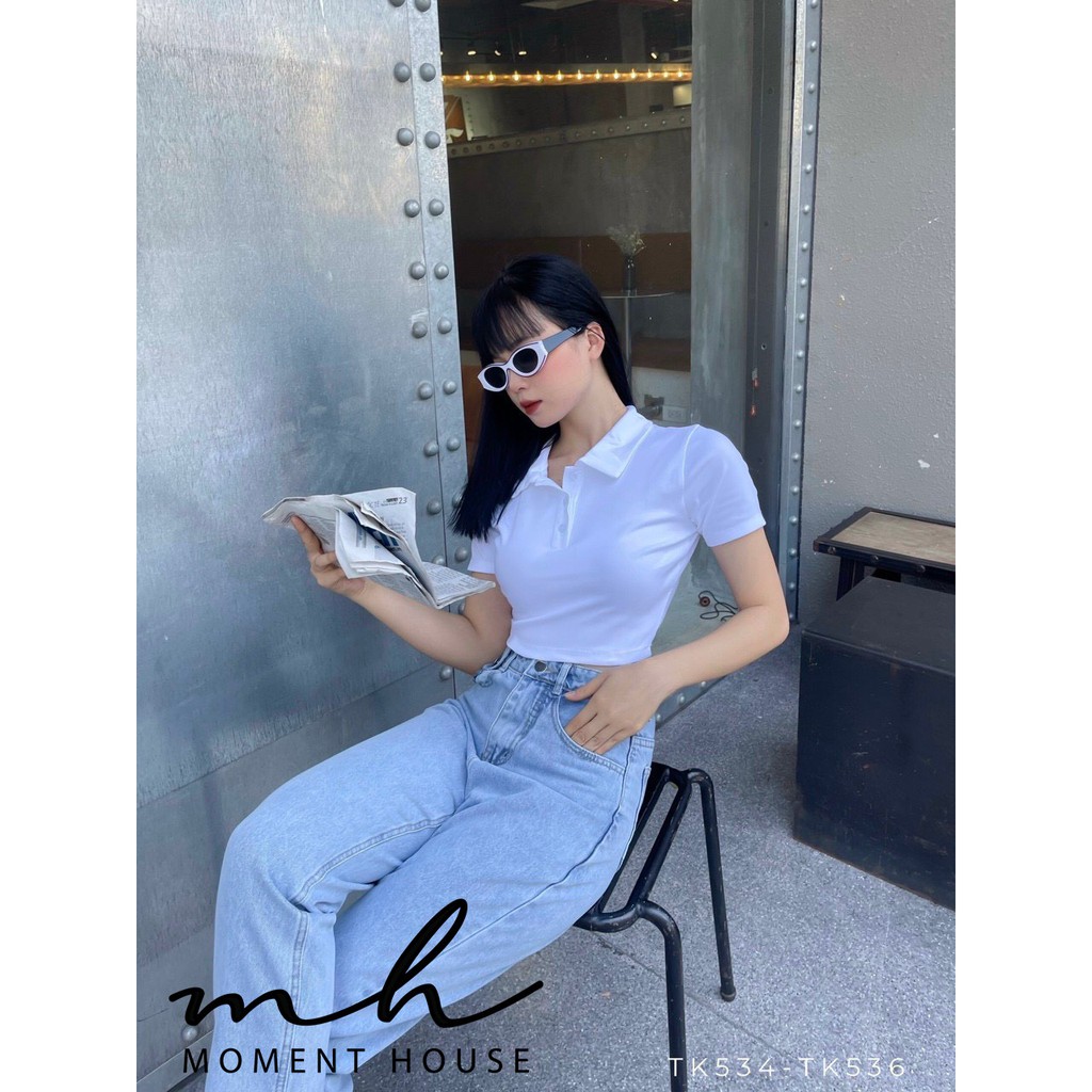 ÁO CROPTOP POLO [Moment House]