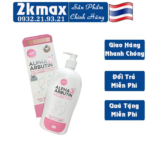 Sữa Dưỡng Thể Collagen Alpha Arbutin 500ml Thái Lan