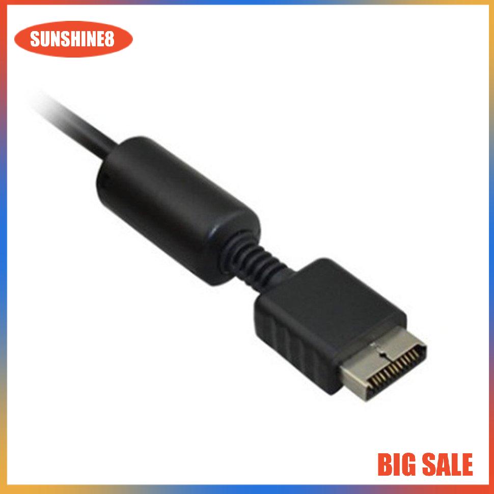 【SUN】aV Line 2in1 audio video cord wire S-Video aV Cable for PS2 for PS3 Console