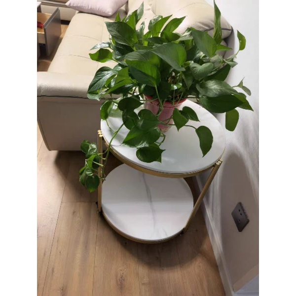 Bàn Tròn 2 Tầng phòng khách tab để sofa bàn trà mẫu 10