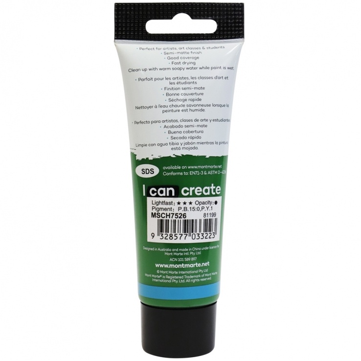 Màu Acrylic Mont Marte 75 ML MSCH7526 - Màu Sap Green