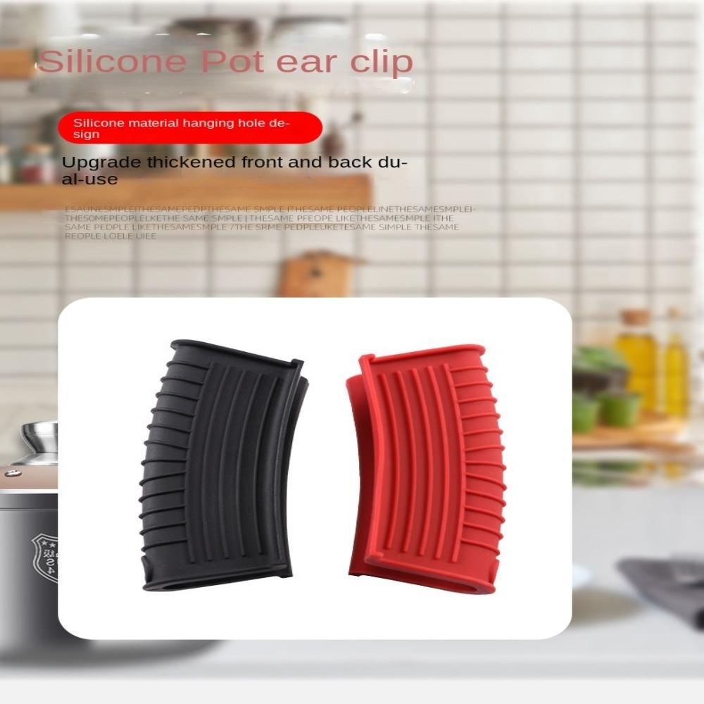 KRNY Set 3 Kẹp Nhấc Nồi Bằng Silicon Tiện Dụng Giá Đỡ
