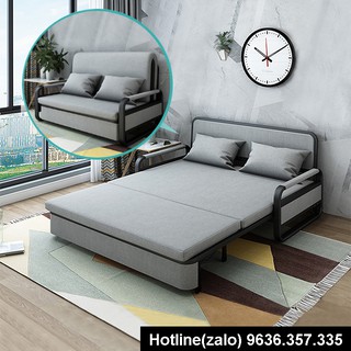 Sofa giường có ngăn chứa đồ cao cấp - giường sofa gấp gọn kiêm ghế phong cách hàn quốc kt: 1m28x1m9