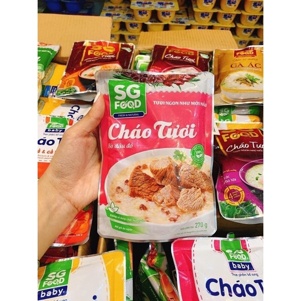 Combo 17 Gói Cháo Tươi Sài Gòn Foods Đủ 17 Vị