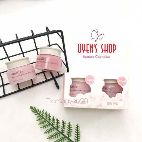 Set dưỡng da Innisfree Jeju Cherry Blossom Duo Set/ Morning Kit