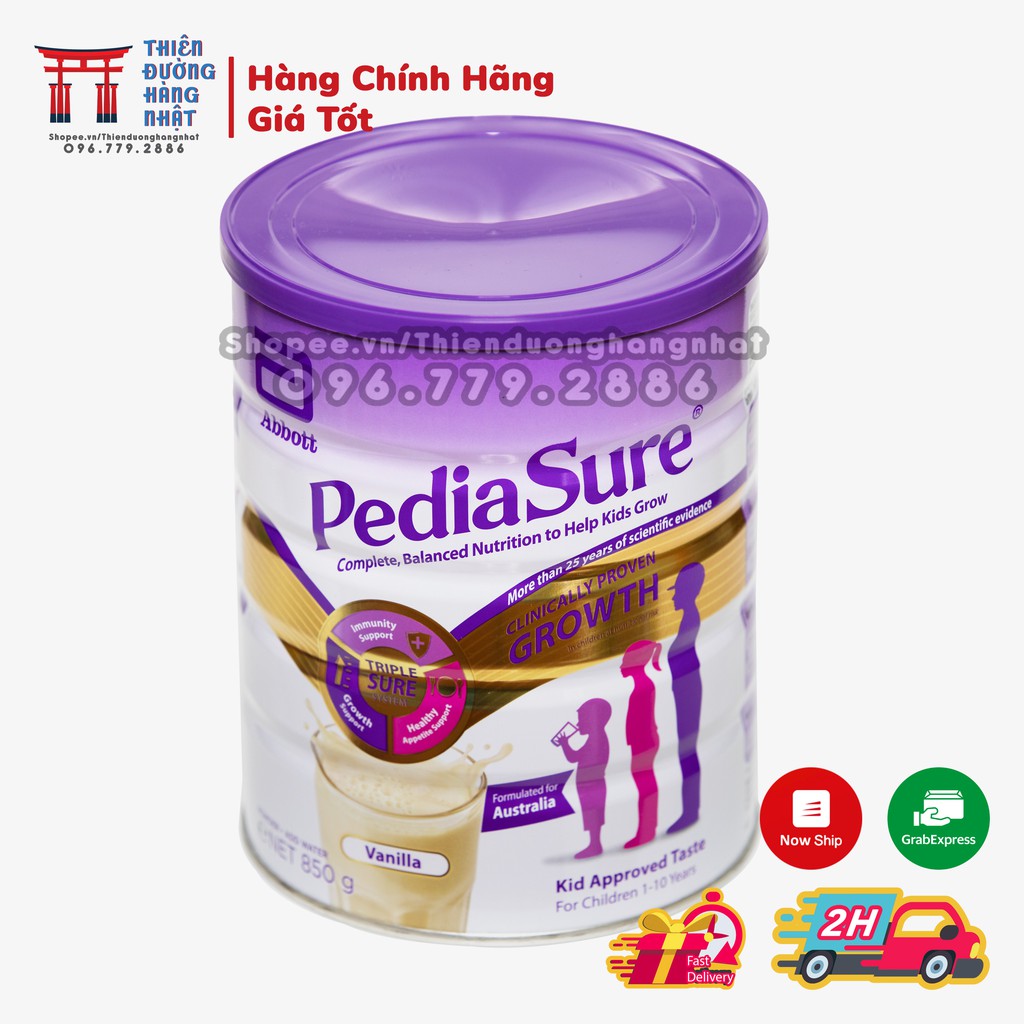 Sữa Pediasure Úc nắp tím 850g [Date 2/2022]