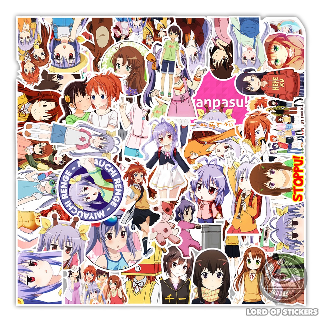 Set 50 Hình Dán Non Non Biyori Sticker Anime Manga Cute Chống Thấm Nước Trang Trí Mũ Bảo Hiểm, Ván Trượt, Laptop, Sổ, Xe