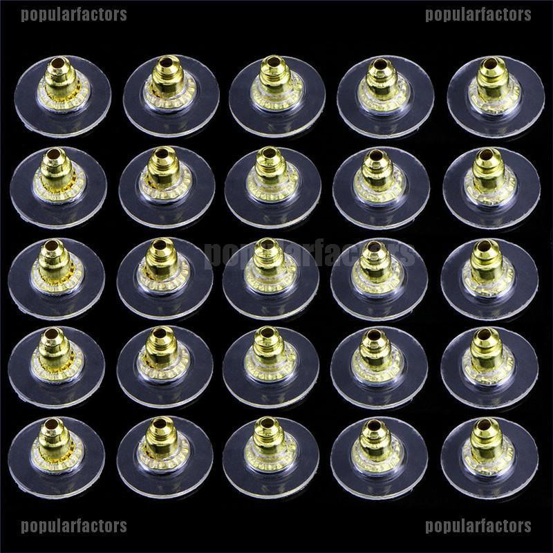 Set 60 Nút Chặn Bông Tai Nhiều Màu Sắc Cá Tính