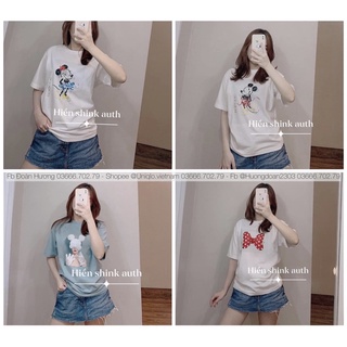 Nữ áo thun ngắn tay ut mickey và minnie