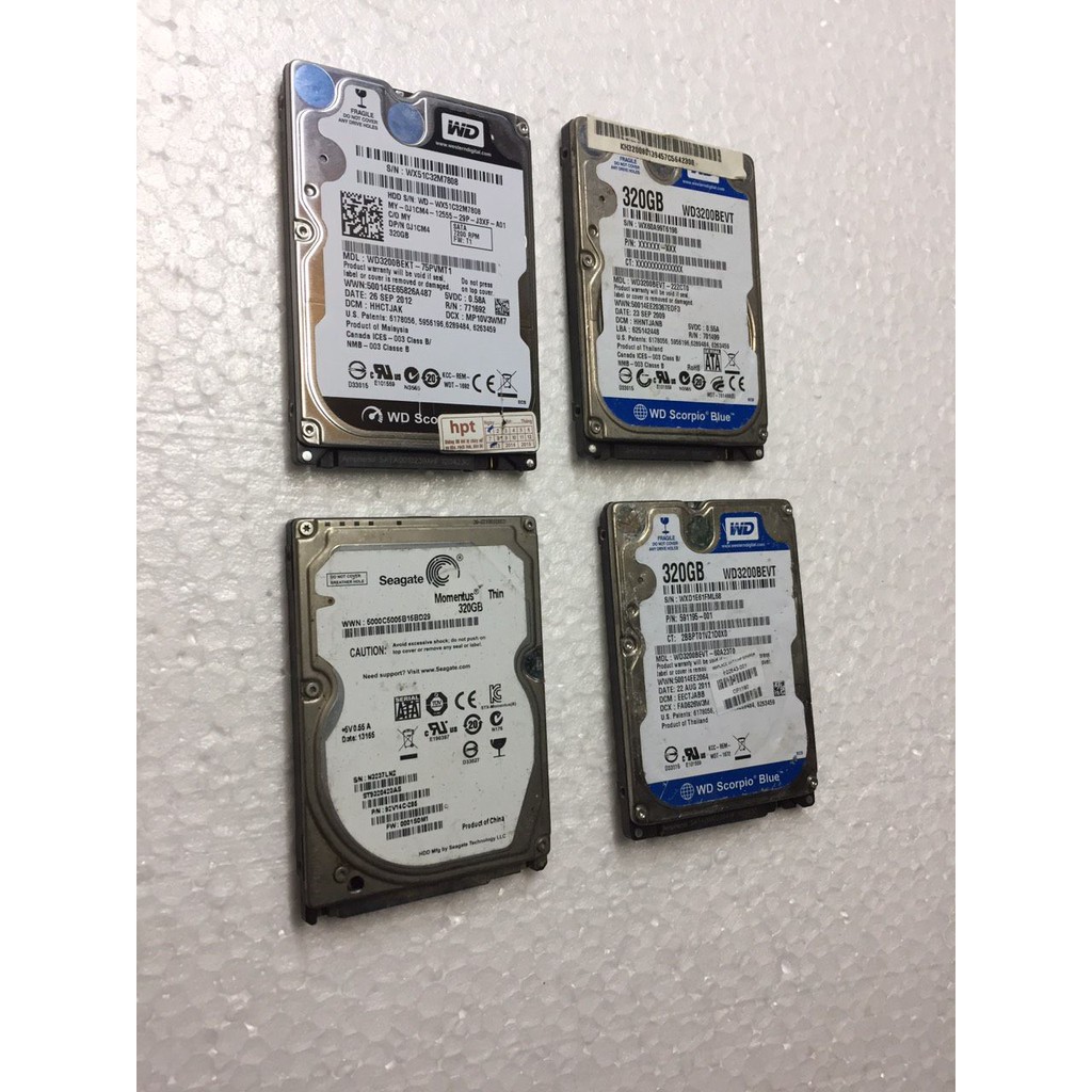 HDD ổ cứng Laptop 320G Sức khỏe GOOD Sata