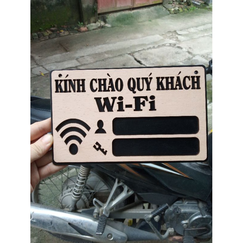 Bảng Gỗ Wifi - Password - Mẫu wifi,password | BigBuy360 - bigbuy360.vn