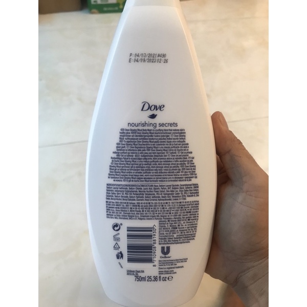 Dove Tắm Nội Địa Đức Chai 750ml