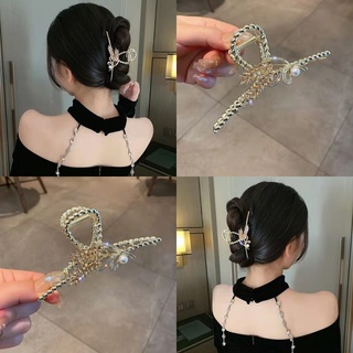 Kẹp tóc hình hoa đính đá opal cỡ lớn phong cách hàn quốc cho nữ