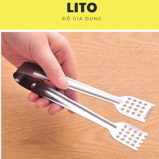 Dụng cụ gắp bánh, gắp đá, gắp đồ nóng inox cao cấp