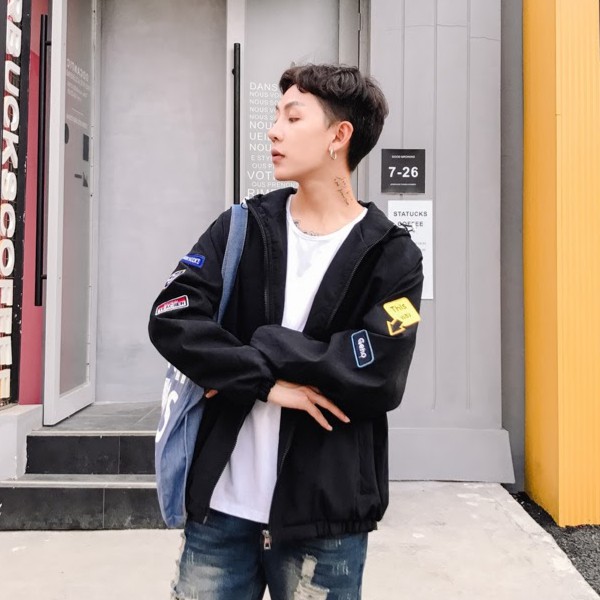 Áo da lộn sticket trẻ trung - AR133 | BigBuy360 - bigbuy360.vn