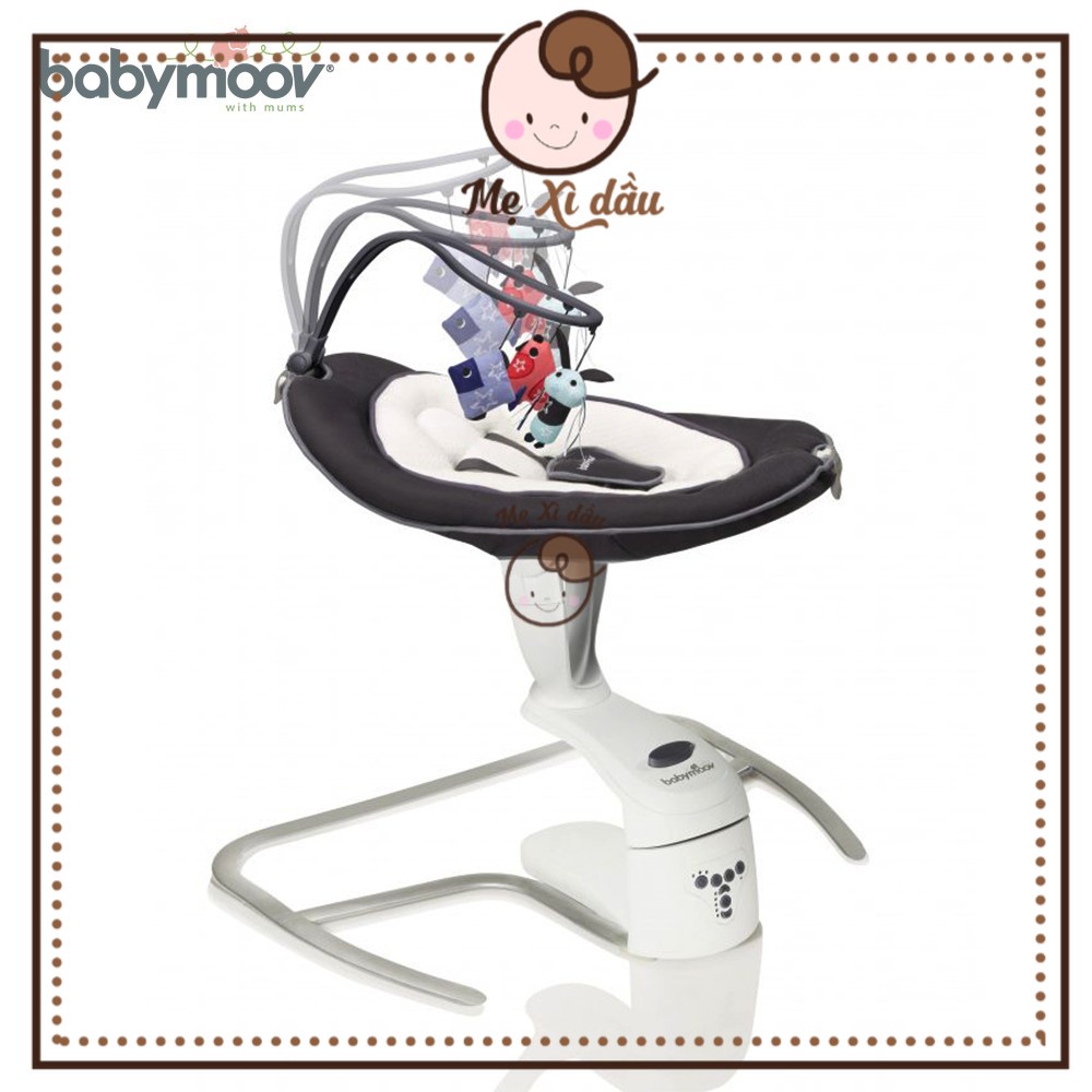 Shop mẹ xì dầu Ghế rung đa chiều Babymoov xoay 360 độ phát nhạc ru bé ngủ - France