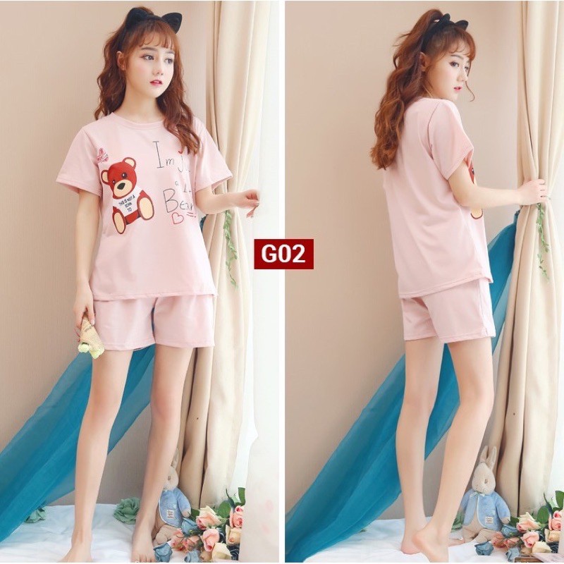 [SALE SỐC] Bộ đồ nữ quần cộc mặc nhà , thun Cotton cực mát, đủ size - Quần áo mùa hè