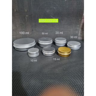 Hũ thiếc bạc 5 ml,10 ml,15 ml,20 ml,30 ml,50 ml,100 ml
