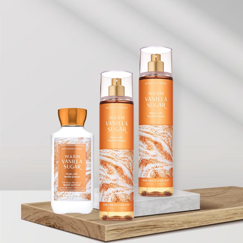 Xịt Thơm Toàn Thân - Bath & Body Works Warm Vanilla Sugar Fine Fragrance Mist 236ML