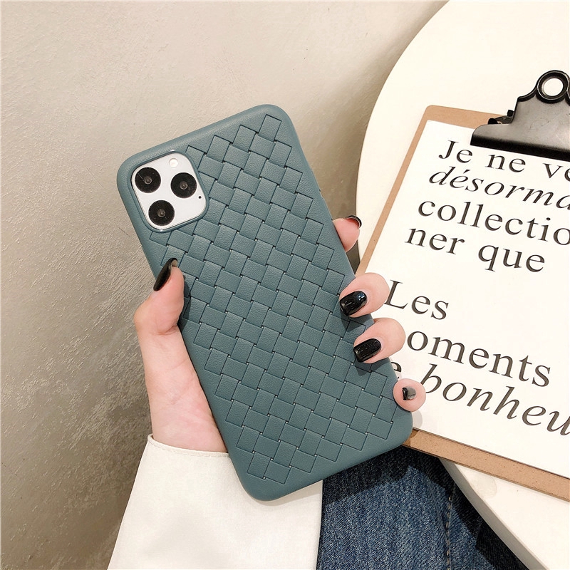 Ốp Điện Thoại Mềm Màu Trơn Họa Tiết Gợn Sóng Cho Iphone 11 Pro Max X Xs Max Xr 6 6s 7 8 Plus 12 Pro Max 12 Mini | BigBuy360 - bigbuy360.vn