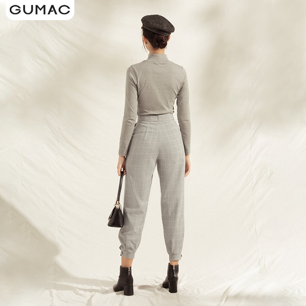 Quần kiểu nữ ống bo GUMAC đủ màu, đủ size thiết kế basic thanh lịch QA1139