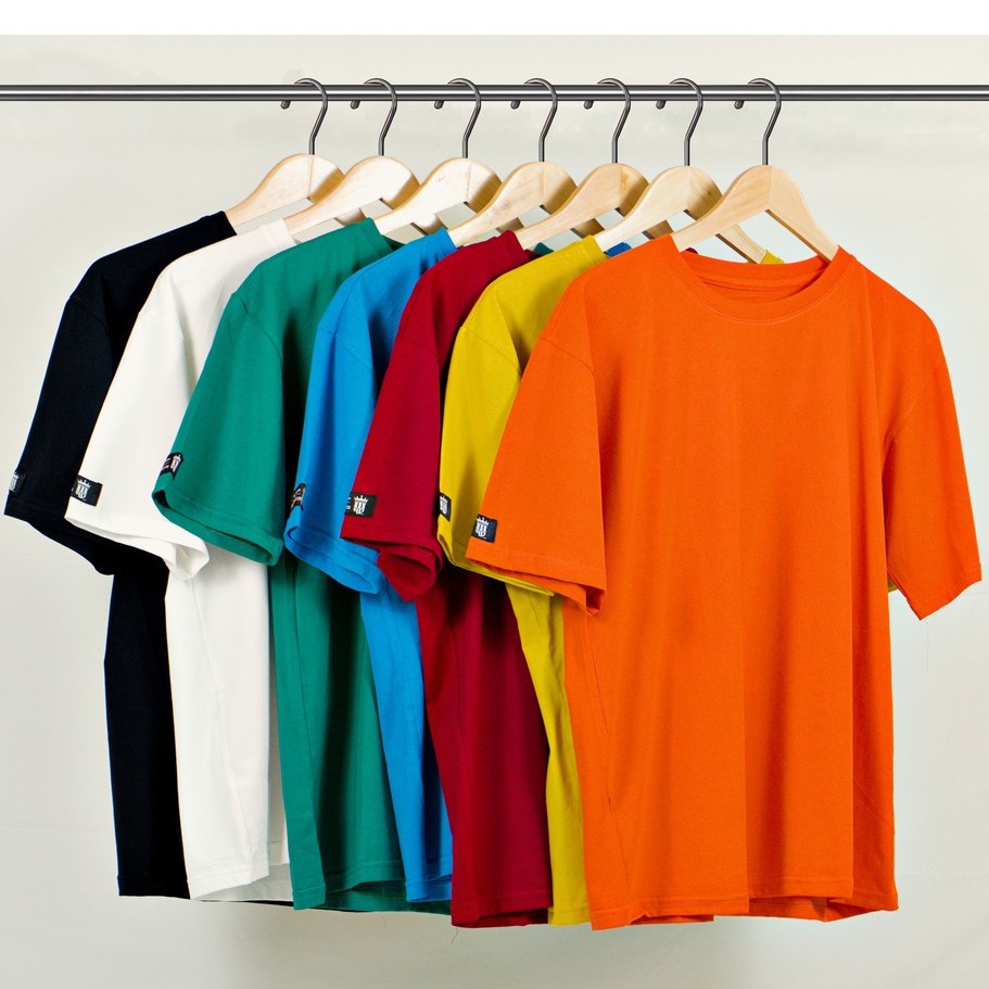 Áo thun nam nữ cổ tròn The Third phông trơn vải cotton co giãn form regular fit T01