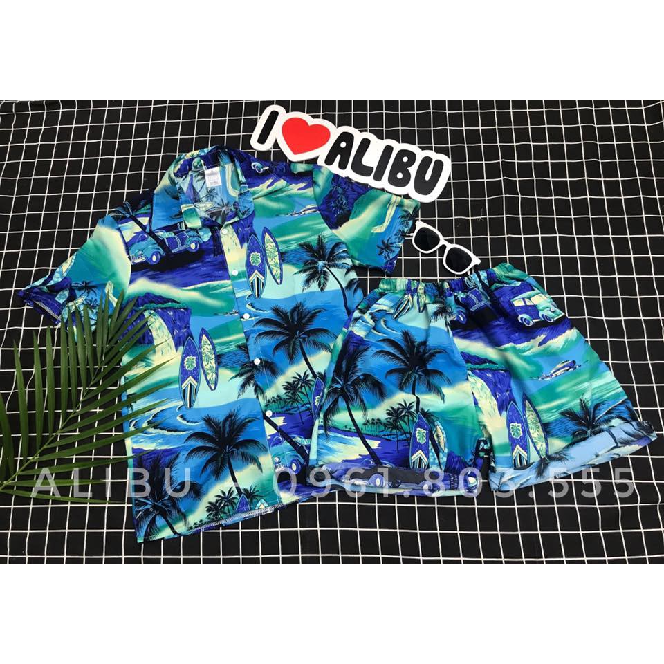 [Bán Lỗ Lấy Sao] Áo sơ mi hoa quả đi biển đôi nhóm gia đình bộ quan ao hoa quả pijama du lịch chất KATE THÁI ( đủ size) | BigBuy360 - bigbuy360.vn